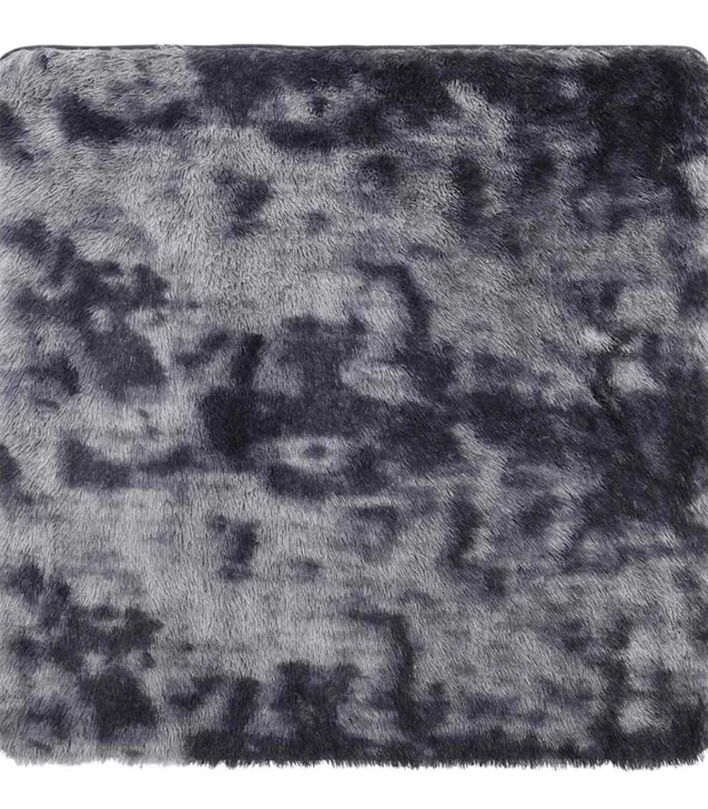 vidaXL Hoogpolig vloerkleed NAVARRA 200x200 cm polyester donkergrijs