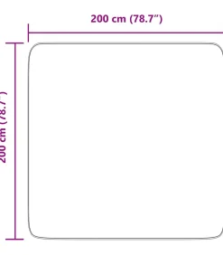 vidaXL Hoogpolig vloerkleed NAVARRA 200x200 cm polyester donkergrijs