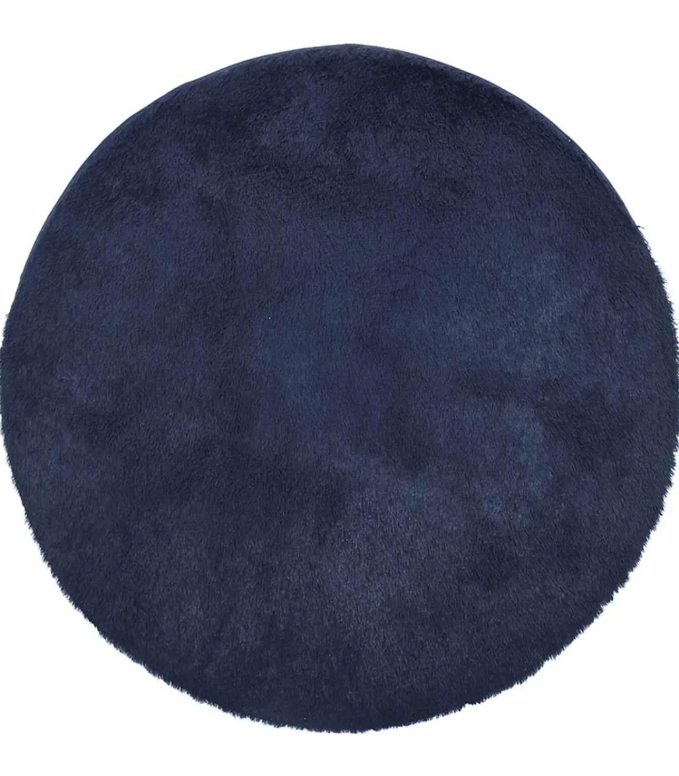 vidaXL Hoogpolig vloerkleed NAVARRA 160x160 cm polyester marineblauw