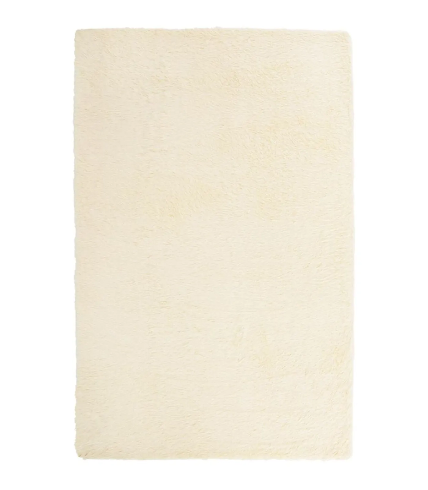 vidaXL Hoogpolig vloerkleed NAVARRA 130x200 cm polyester crèmekleurig