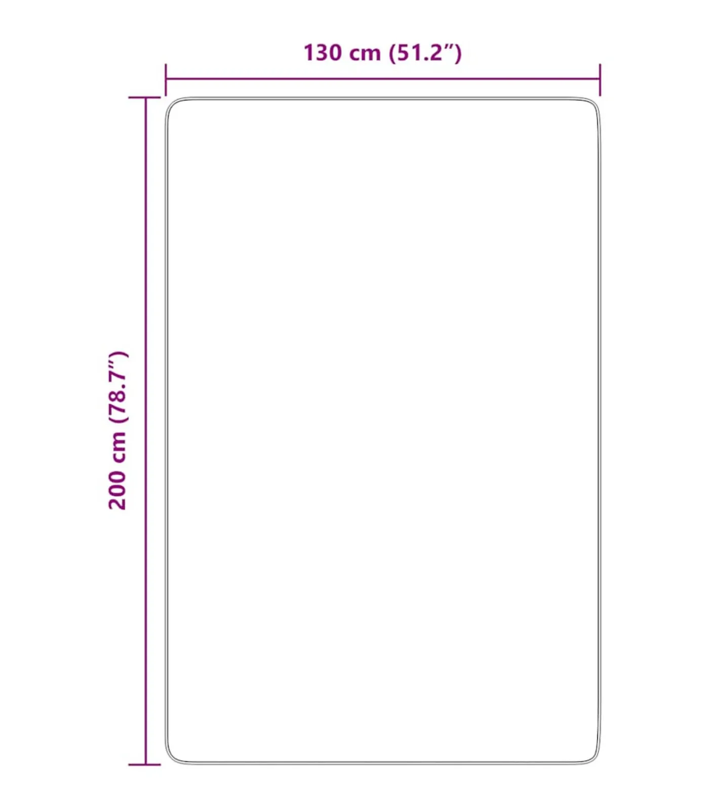 vidaXL Hoogpolig vloerkleed NAVARRA 130x200 cm polyester crèmekleurig