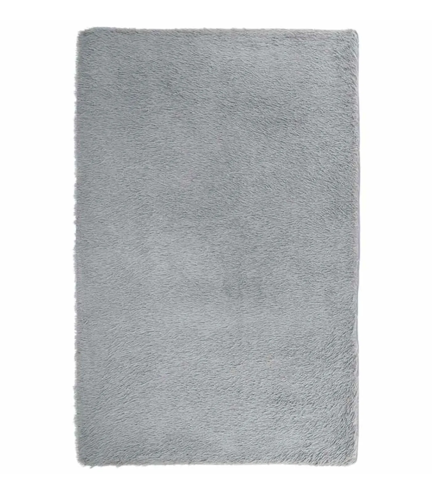 vidaXL Hoogpolig vloerkleed NAVARRA 130x200 cm polyester lichtgrijs