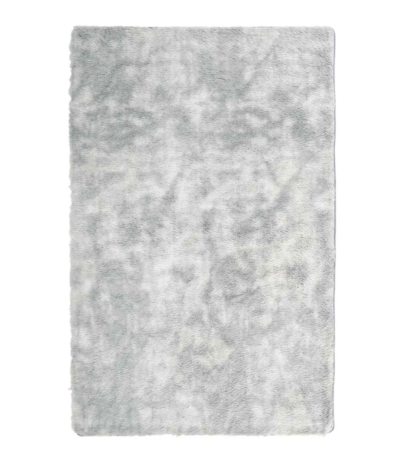 Discount Hoogpolig vloerkleed NAVARRA 130x200 cm polyester zilvergrijs Tapijten