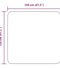 vidaXL Hoogpolig vloerkleed NAVARRA 120x120 cm polyester donkergrijs