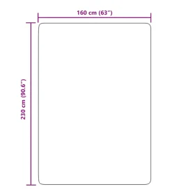 vidaXL Hoogpolig vloerkleed NAVARRA 160x230 cm polyester marineblauw