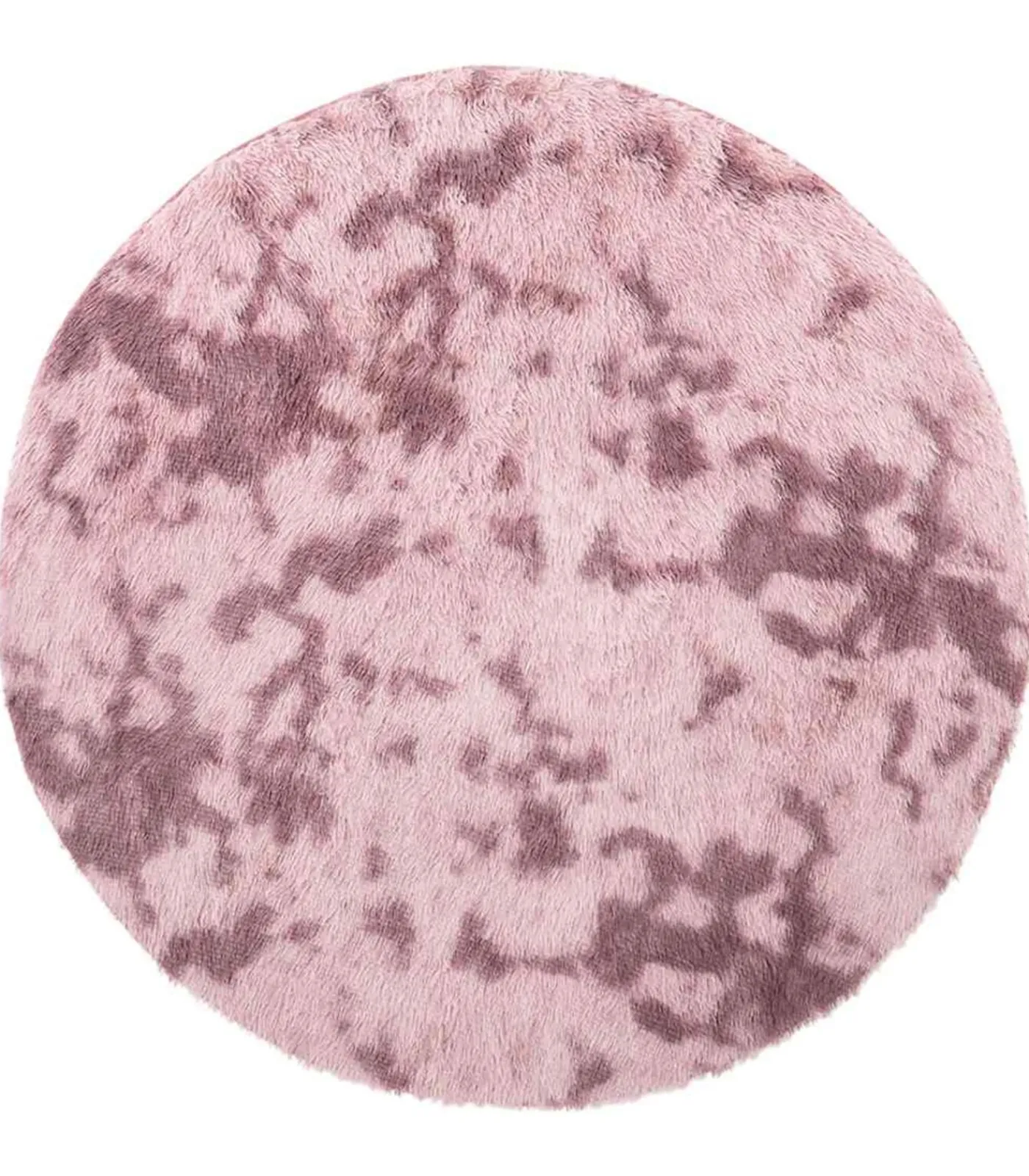 vidaXL Hoogpolig vloerkleed NAVARRA 100x100 cm polyester stoffig roze