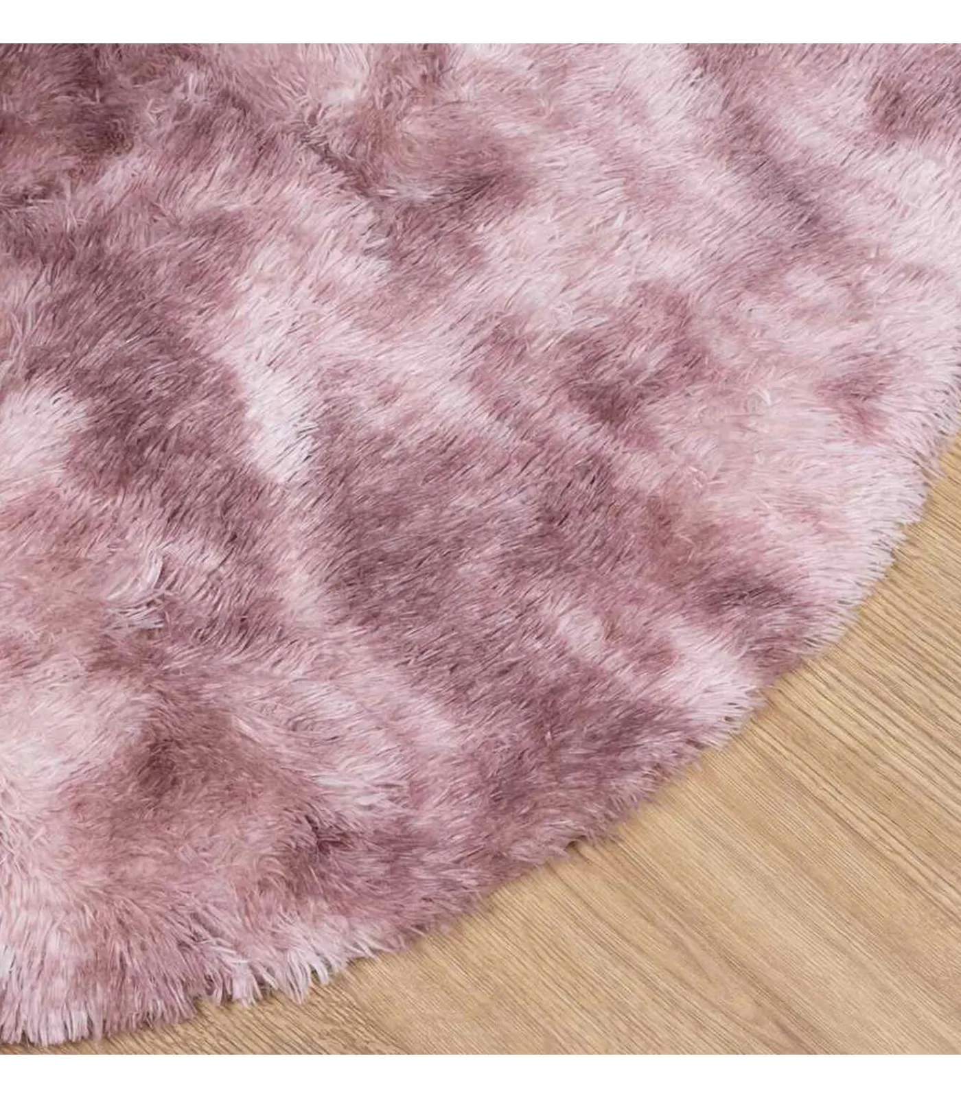 Hoogpolig vloerkleed NAVARRA 300x200 cm polyester stoffig roze Tapijten