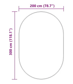 Hoogpolig vloerkleed NAVARRA 300x200 cm polyester stoffig roze Tapijten