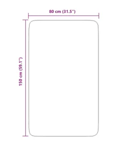 Clearance Hoogpolig vloerkleed NAVARRA 80x150 cm polyester stoffig roze Tapijten