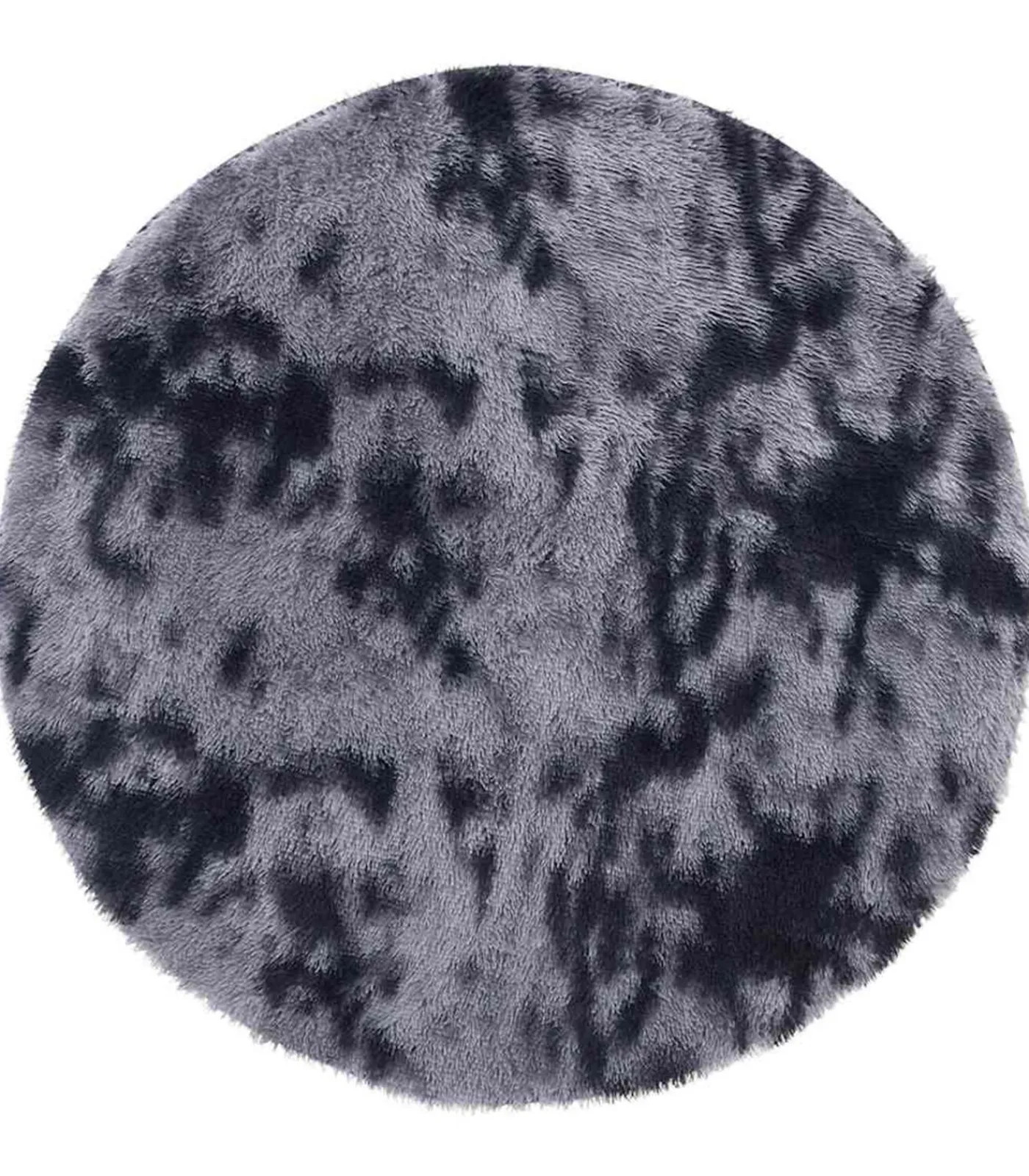 Best Hoogpolig vloerkleed NAVARRA 100x100 cm polyester donkergrijs Tapijten