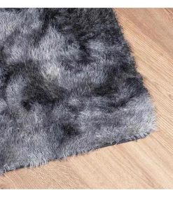 vidaXL Hoogpolig vloerkleed NAVARRA 240x340 cm polyester donkergrijs