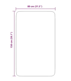 Hot Hoogpolig vloerkleed NAVARRA 80x150 cm polyester lichtgrijs Tapijten