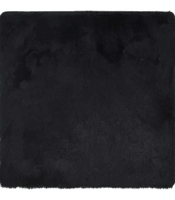 vidaXL Hoogpolig vloerkleed NAVARRA 240x240 cm polyester zwart