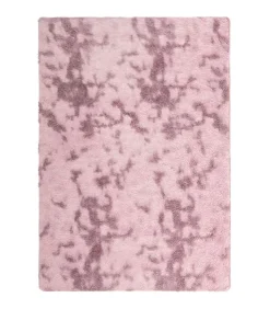Outlet Hoogpolig vloerkleed NAVARRA 240x340 cm polyester stoffig roze Tapijten