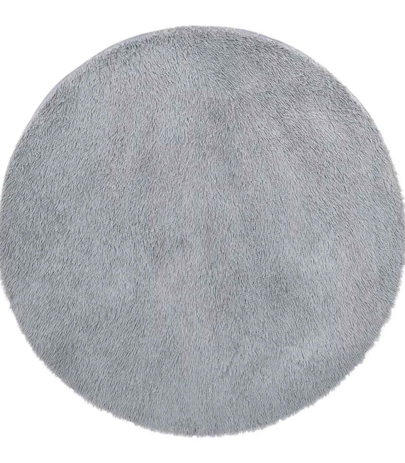 vidaXL Hoogpolig vloerkleed NAVARRA 240x240 cm polyester lichtgrijs