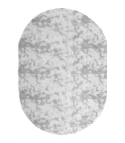 vidaXL Hoogpolig vloerkleed NAVARRA 300x200 cm polyester zilvergrijs