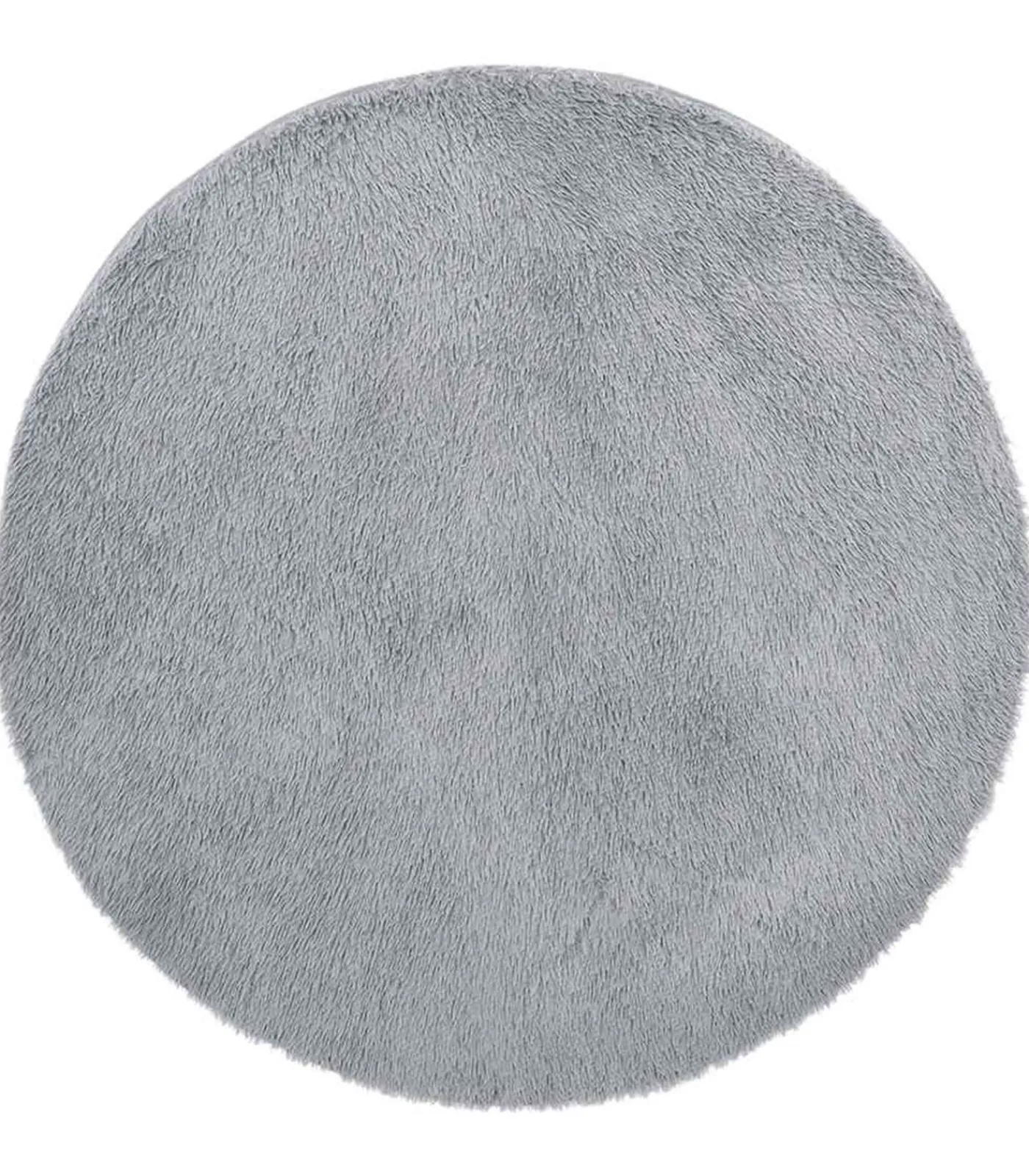 vidaXL Hoogpolig vloerkleed NAVARRA 200x200 cm polyester lichtgrijs