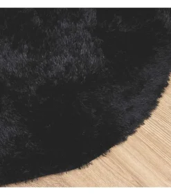 vidaXL Hoogpolig vloerkleed NAVARRA 300x200 cm polyester zwart