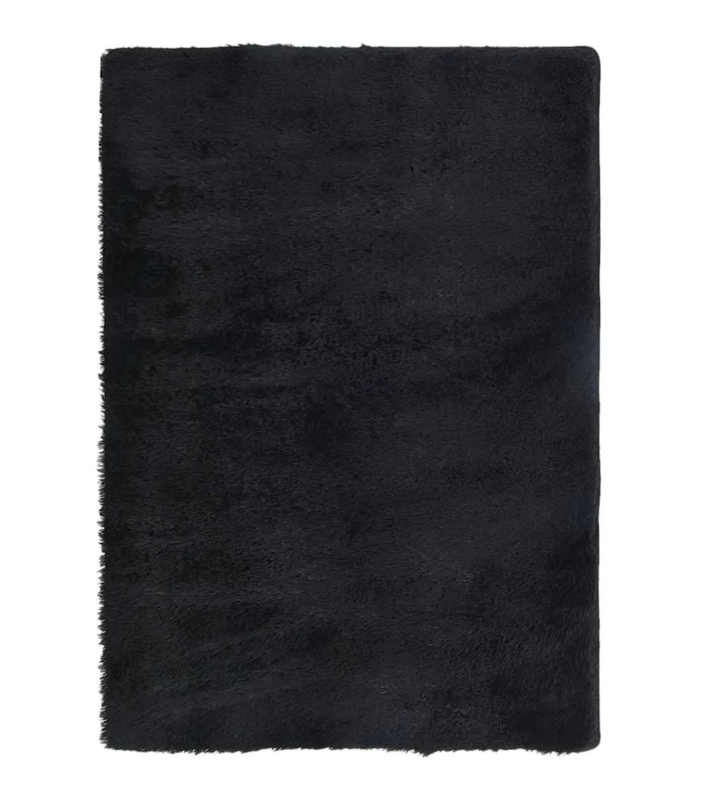 vidaXL Hoogpolig vloerkleed NAVARRA 120x170 cm polyester zwart