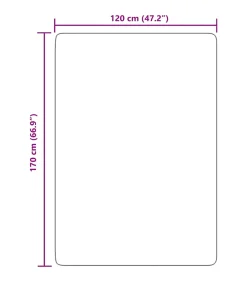 vidaXL Hoogpolig vloerkleed NAVARRA 120x170 cm polyester zwart