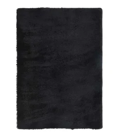 Hoogpolig vloerkleed NAVARRA 240x340 cm polyester zwart Tapijten