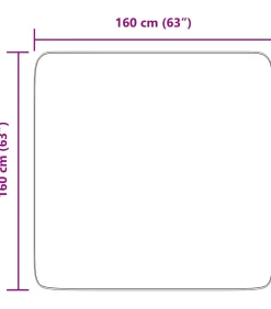 vidaXL Hoogpolig vloerkleed NAVARRA 160x160 cm polyester lichtgrijs