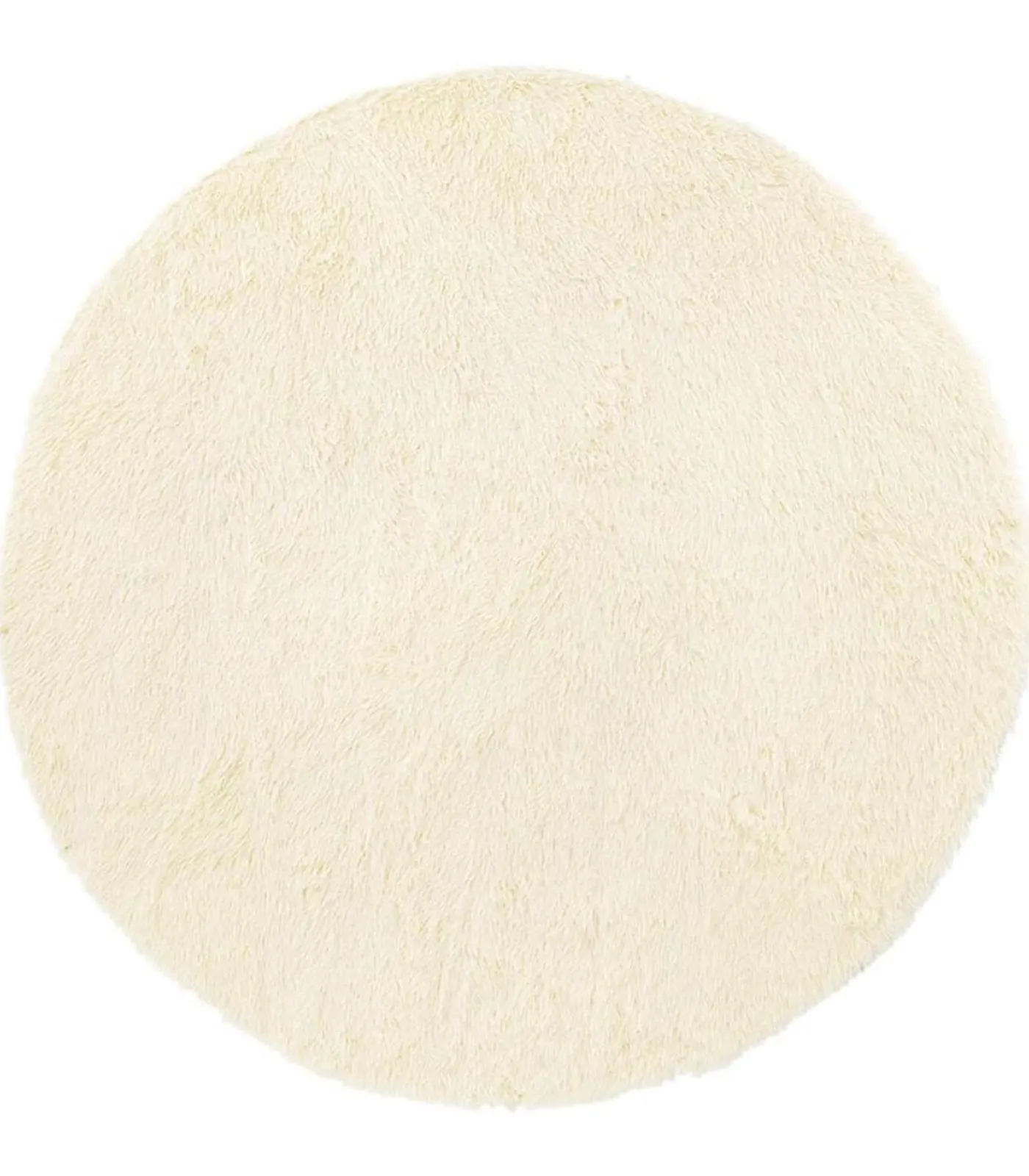 vidaXL Hoogpolig vloerkleed NAVARRA 160x160 cm polyester crèmekleurig