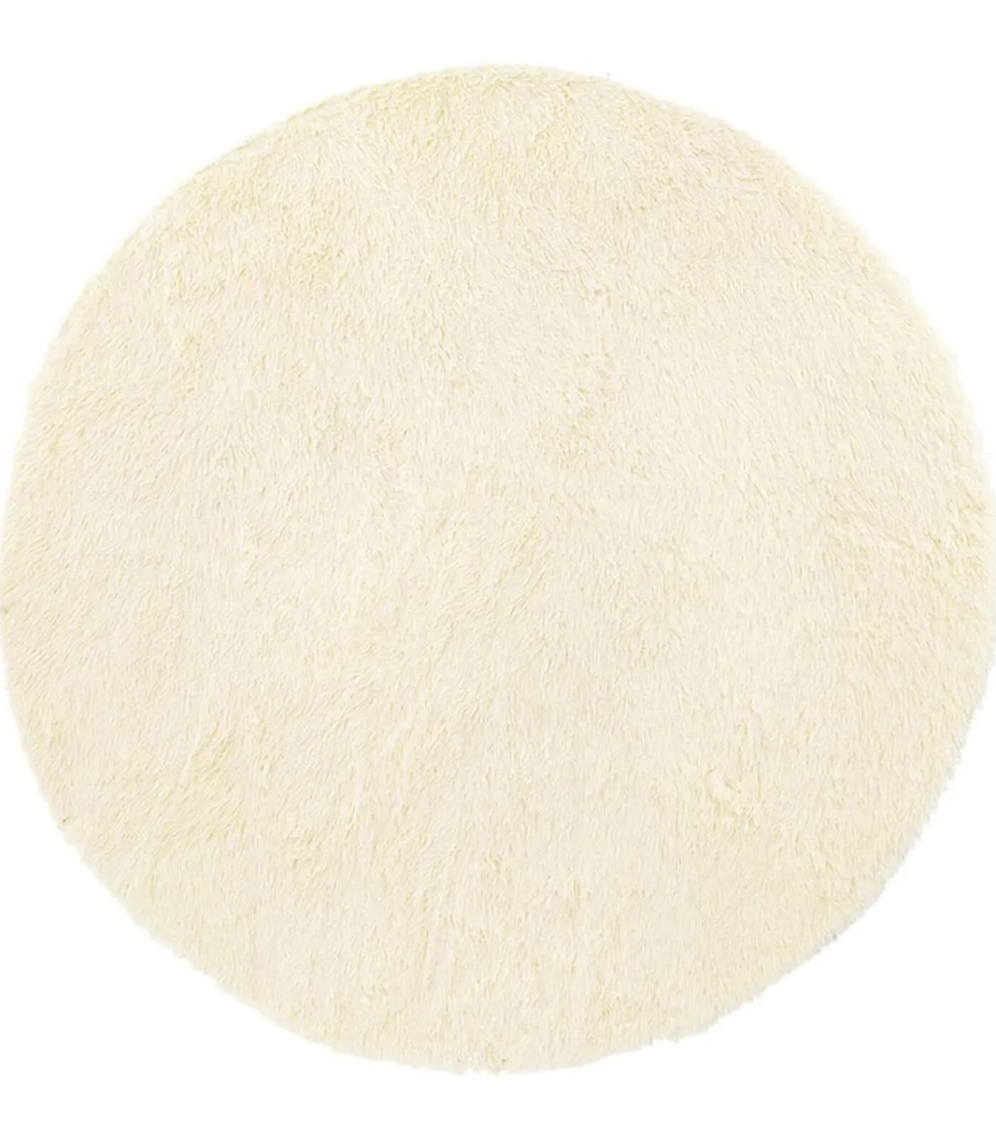 vidaXL Hoogpolig vloerkleed NAVARRA 120x120 cm polyester crèmekleurig