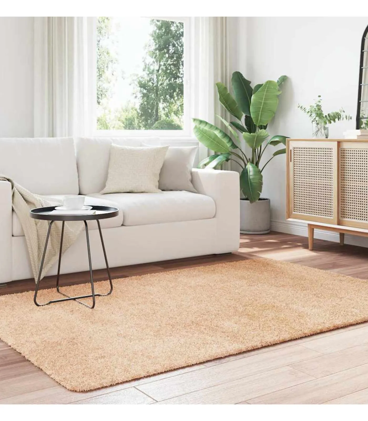 vidaXL Hoogpolig vloerkleed NAVARRA 130x200 cm polyester