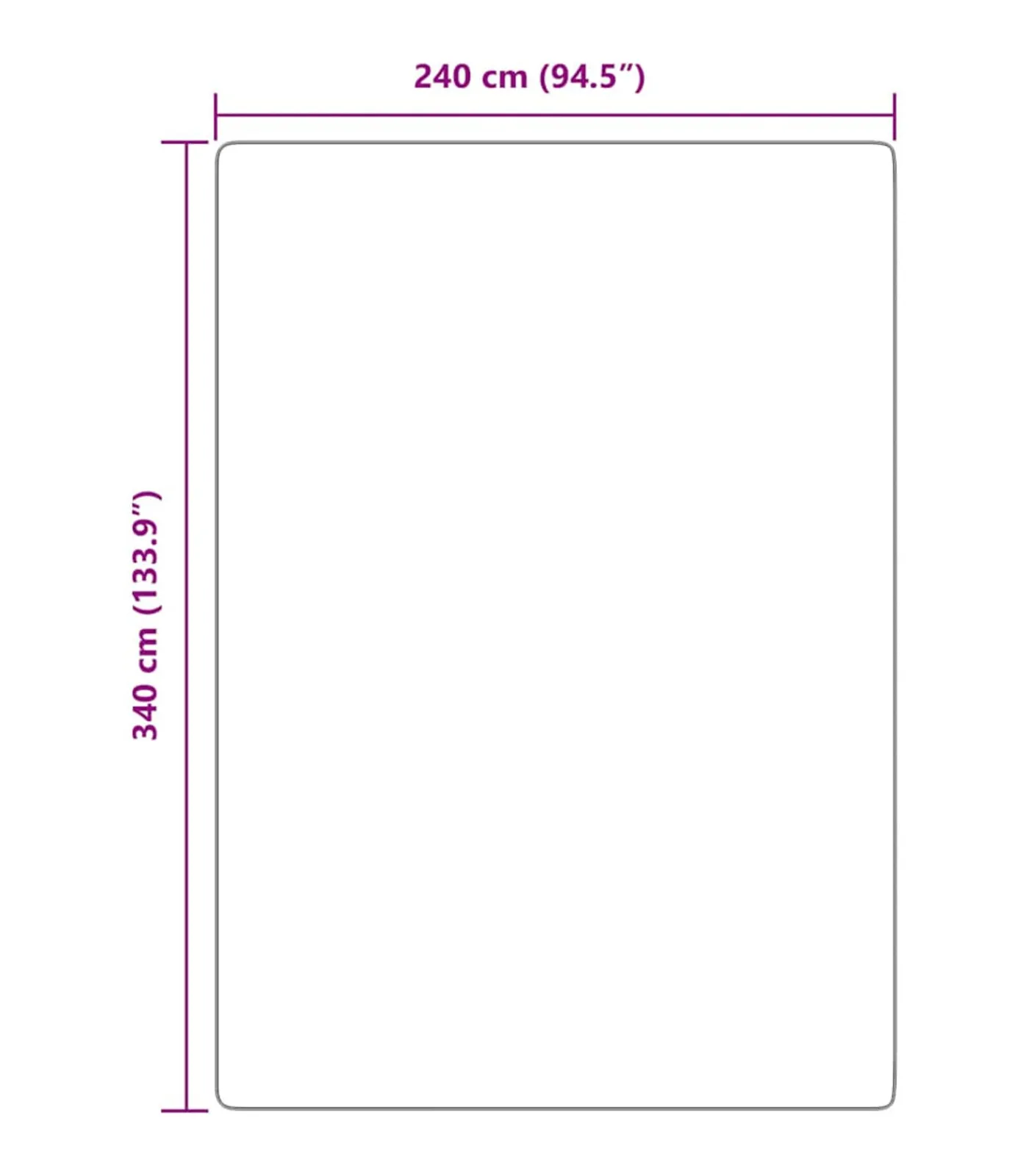 New Hoogpolig vloerkleed NAVARRA 240x340 cm polyester crèmekleurig Tapijten