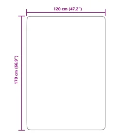 vidaXL Hoogpolig vloerkleed NAVARRA 120x170 cm polyester marineblauw