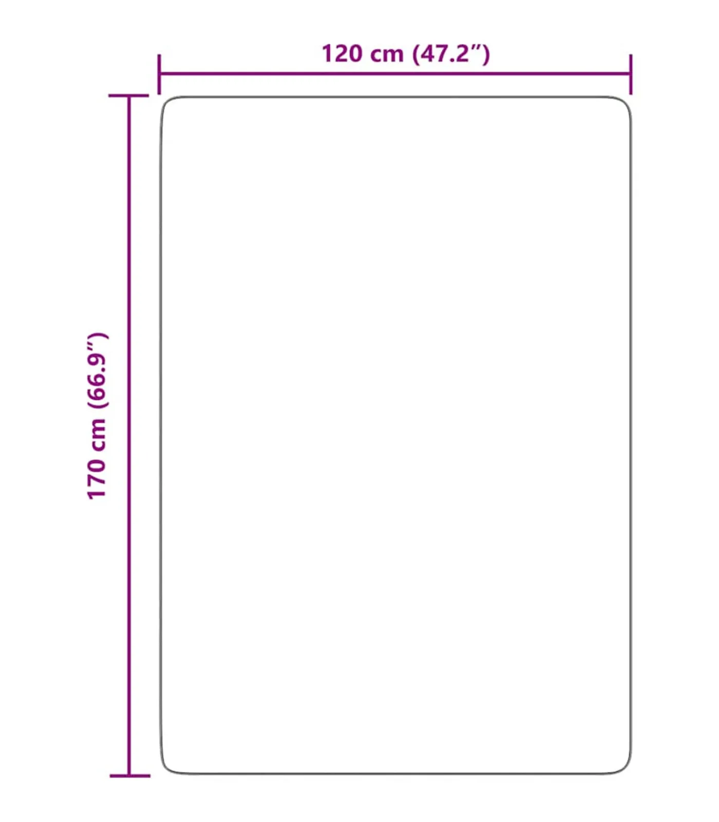 vidaXL Hoogpolig vloerkleed NAVARRA 120x170 cm polyester marineblauw