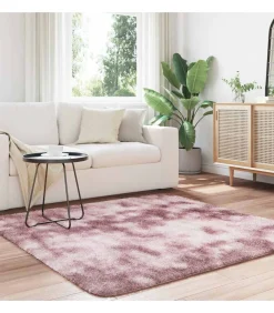 Best Hoogpolig vloerkleed NAVARRA 160x160 cm polyester stoffig roze Tapijten