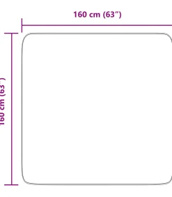 Best Hoogpolig vloerkleed NAVARRA 160x160 cm polyester stoffig roze Tapijten