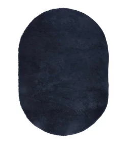 vidaXL Hoogpolig vloerkleed NAVARRA 300x200 cm polyester marineblauw