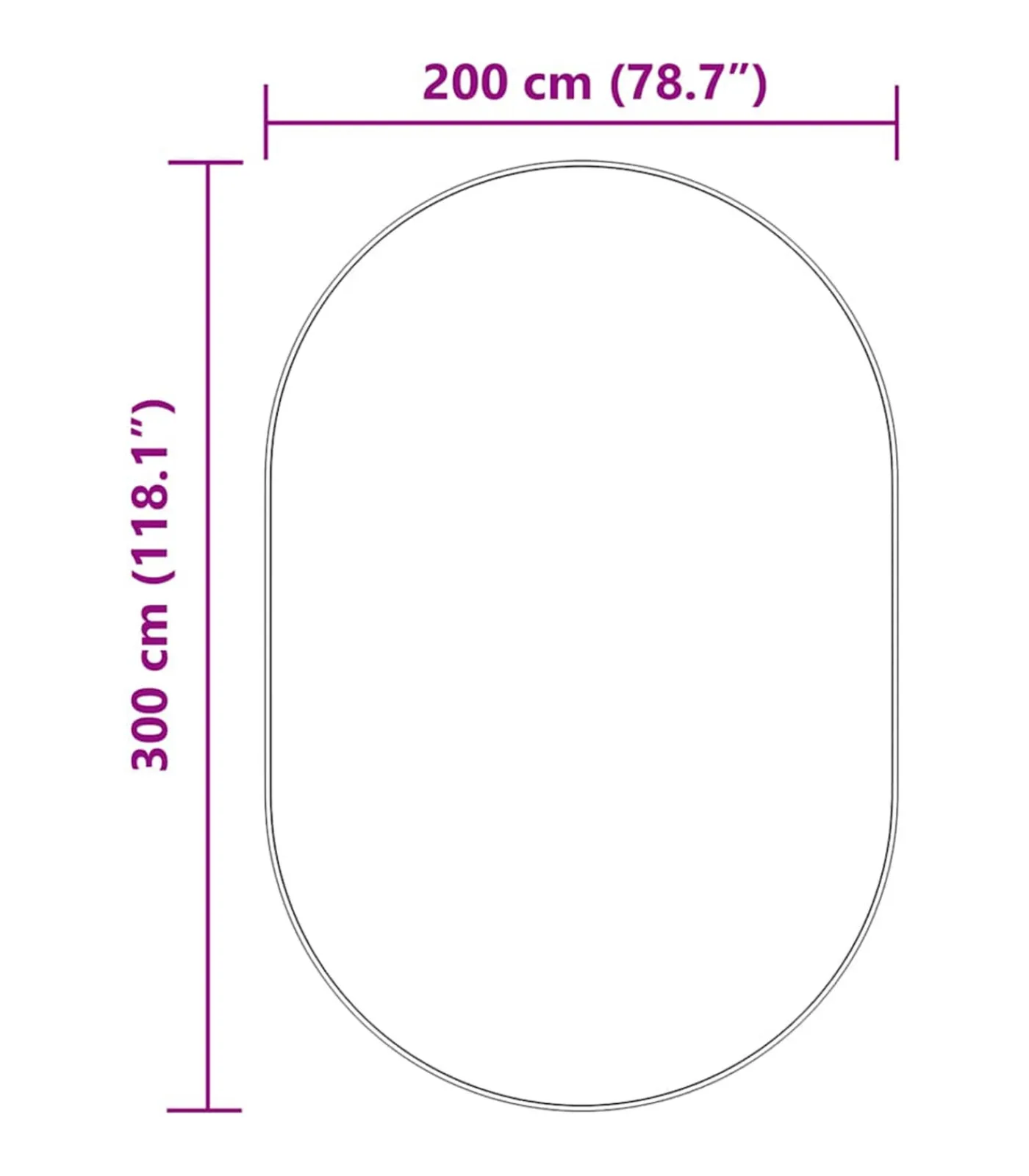 vidaXL Hoogpolig vloerkleed NAVARRA 300x200 cm polyester marineblauw