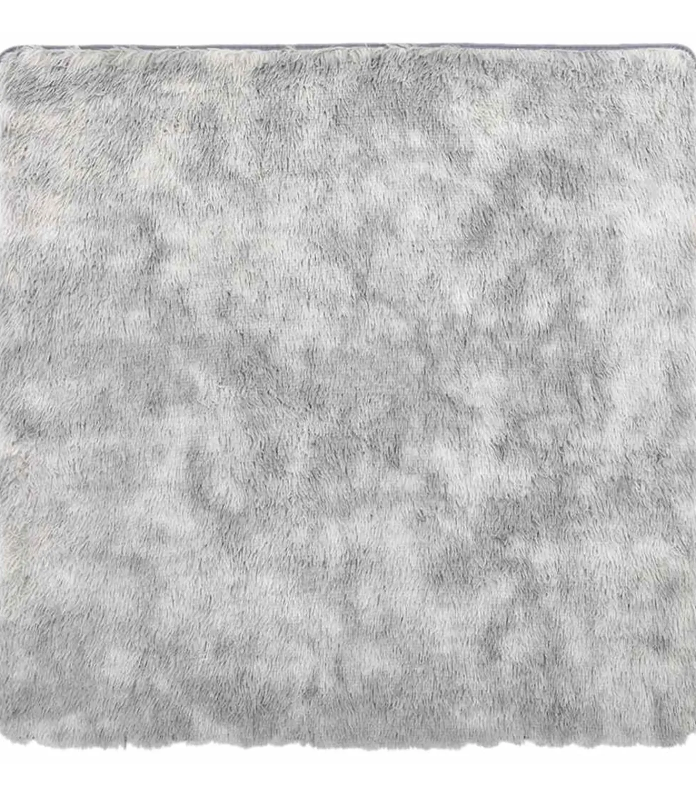 New Hoogpolig vloerkleed NAVARRA 160x160 cm polyester zilvergrijs Tapijten