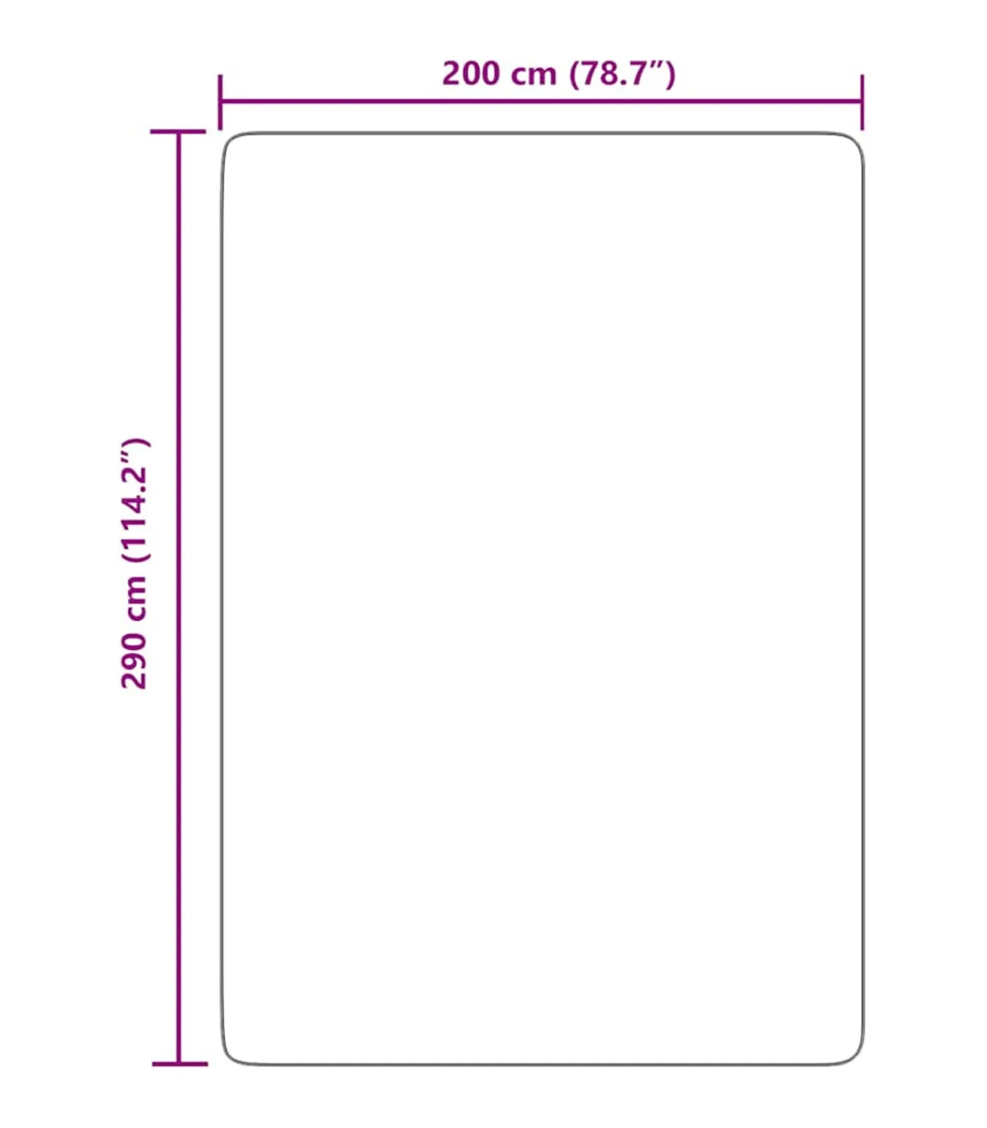 vidaXL Hoogpolig vloerkleed NAVARRA 200x290 cm polyester lichtgrijs