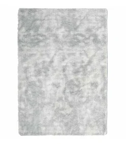 Clearance Hoogpolig vloerkleed NAVARRA 240x340 cm polyester zilvergrijs Tapijten