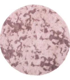 vidaXL Hoogpolig vloerkleed NAVARRA 160x160 cm polyester stoffig roze