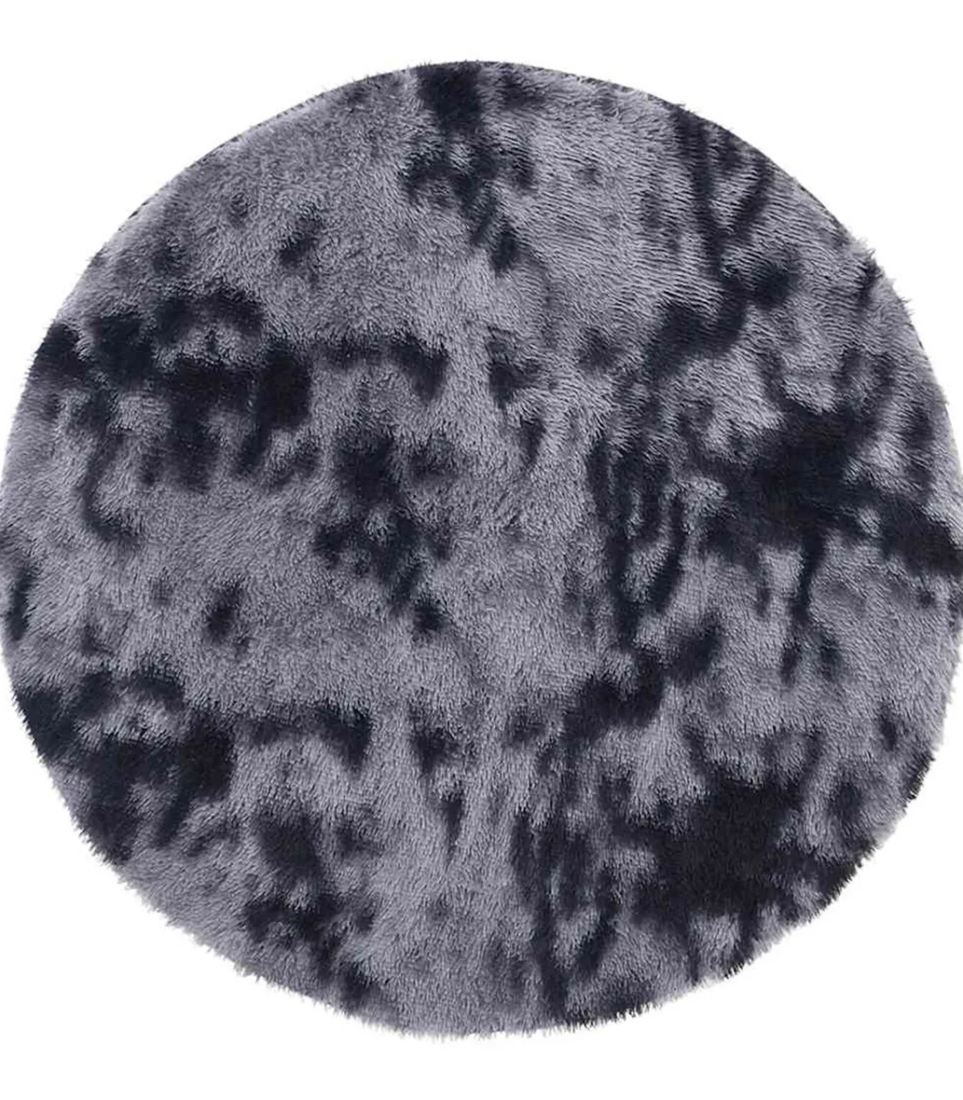 vidaXL Hoogpolig vloerkleed NAVARRA 240x240 cm polyester donkergrijs