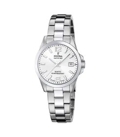 DAMES FESTINA Horloge Acero Clasico Swiss Made