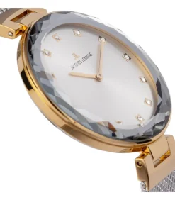 DAMES Jacques Lemans Horloge Milano Crystal Silver - Gold