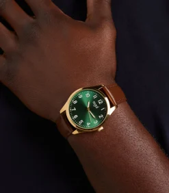 Heren Lucardi Horloge PU leer