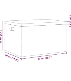 Online Houten kist met deksel&handvatten 40x30x23cm massief grenenhout Organiseren