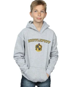 Kinderen HARRY POTTER HUFFLEPUFF - Trui met kap - Grijs