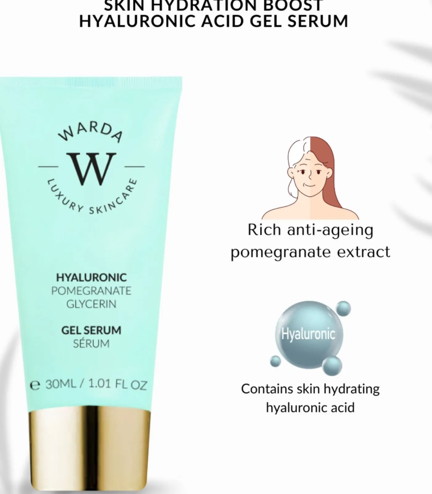 Warda HUID HYDRATATIE BOOST HYALURONZUUR GERICHT SERUM