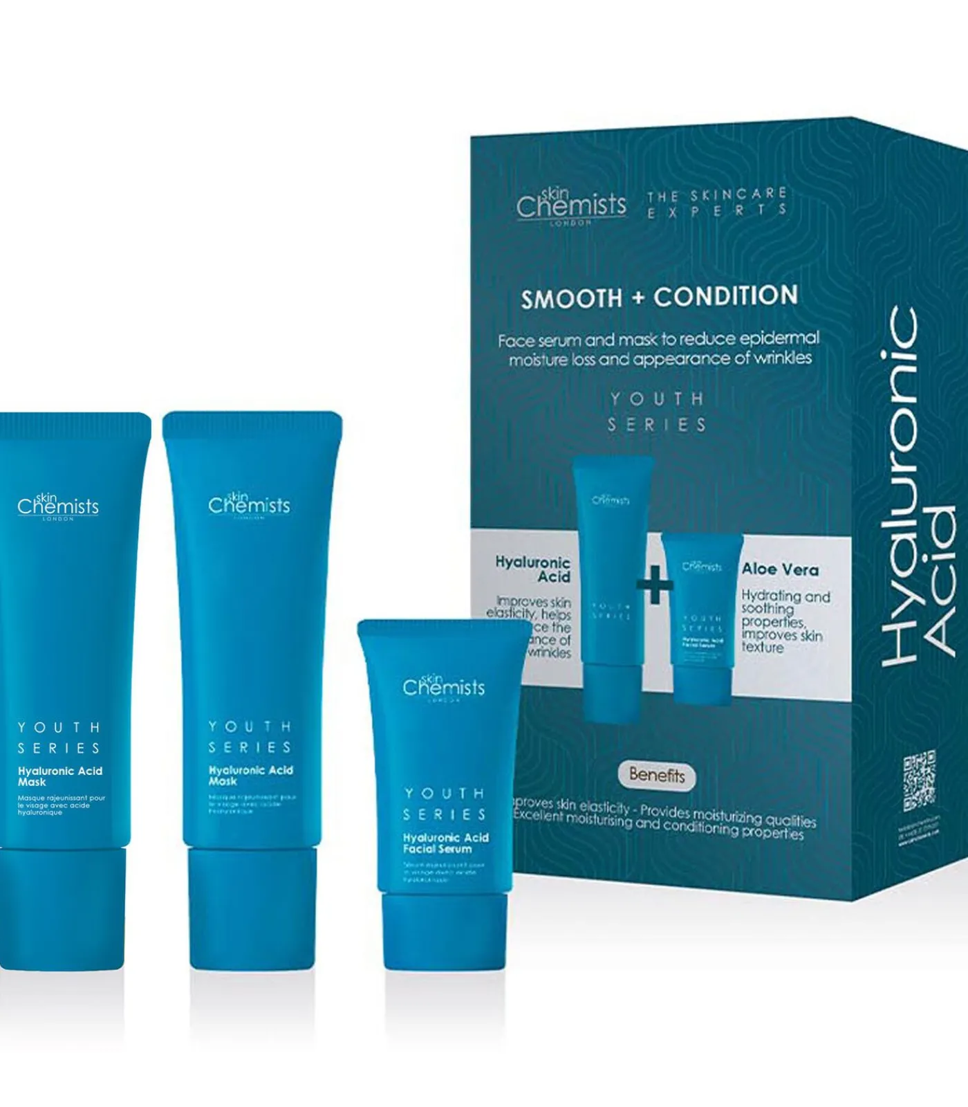 Hyaluronic Acid Smooth & Condition Kit + Gratis Hyaluronic Acid Masker 50ml Gezicht Sets