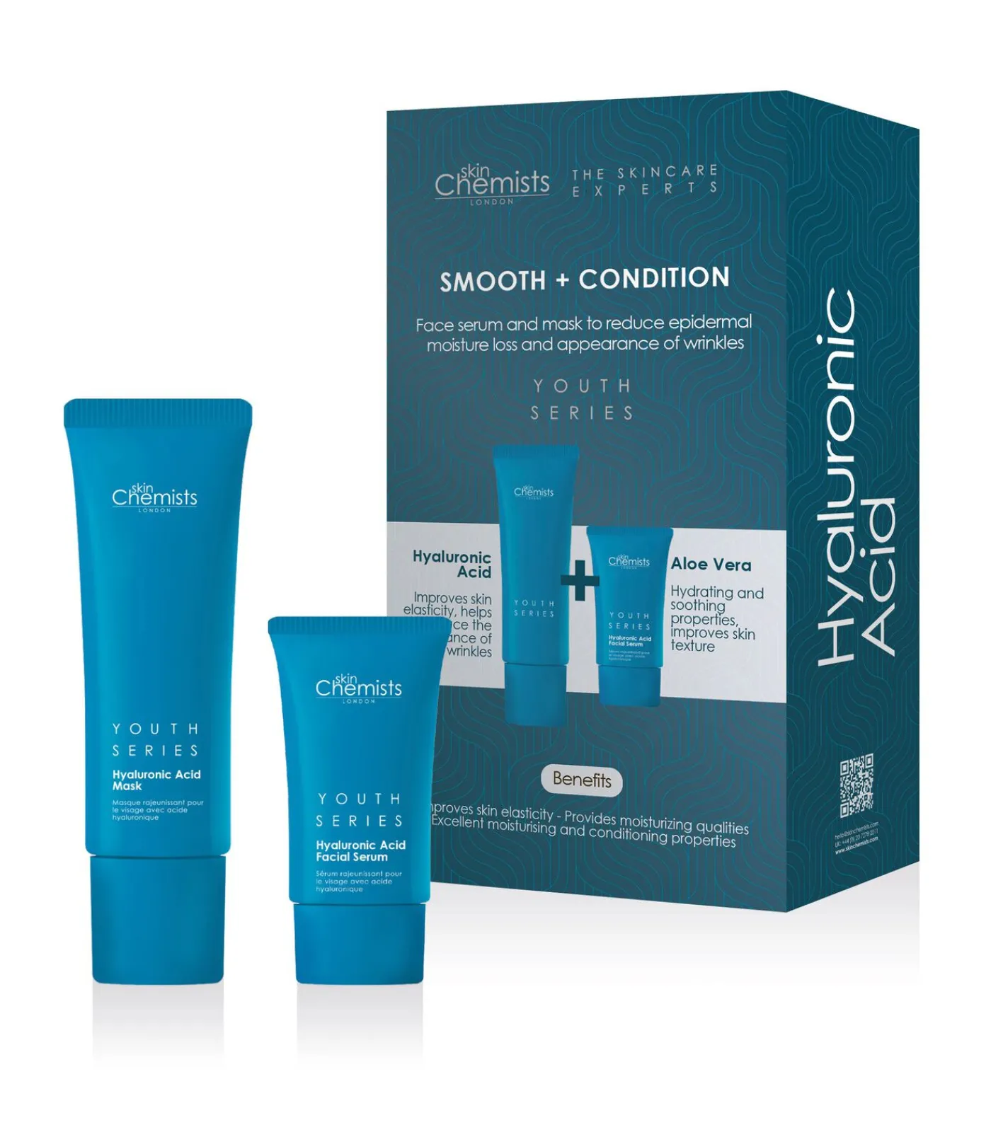 Hyaluronic Acid Smooth & Condition Kit + Gratis Hyaluronic Acid Masker 50ml Gezicht Sets