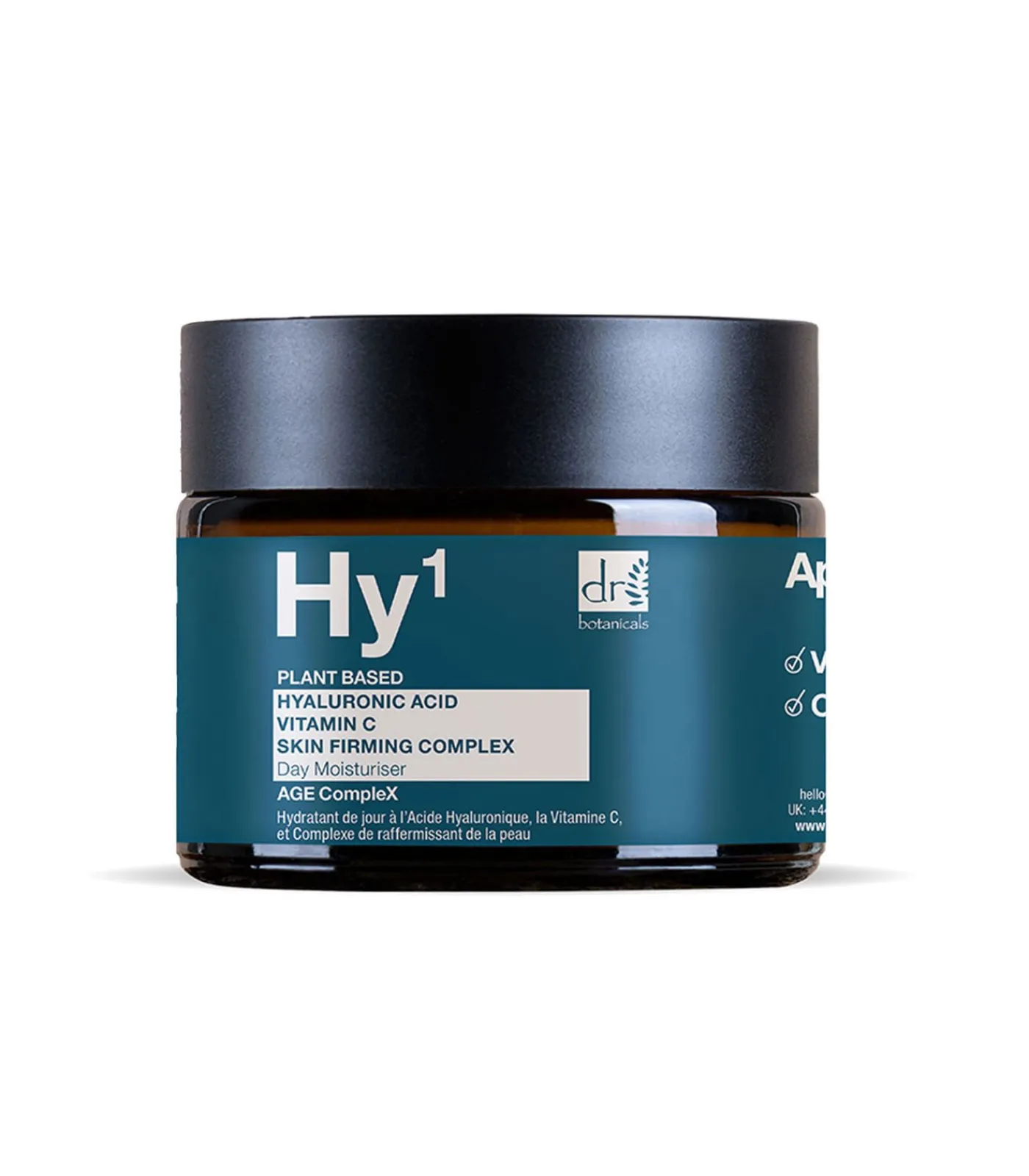 Dr Botanicals Hyaluronzuur 1% & Vitamine C 1% & Huidverstevigend Complex 1% Dagcrème 60ml